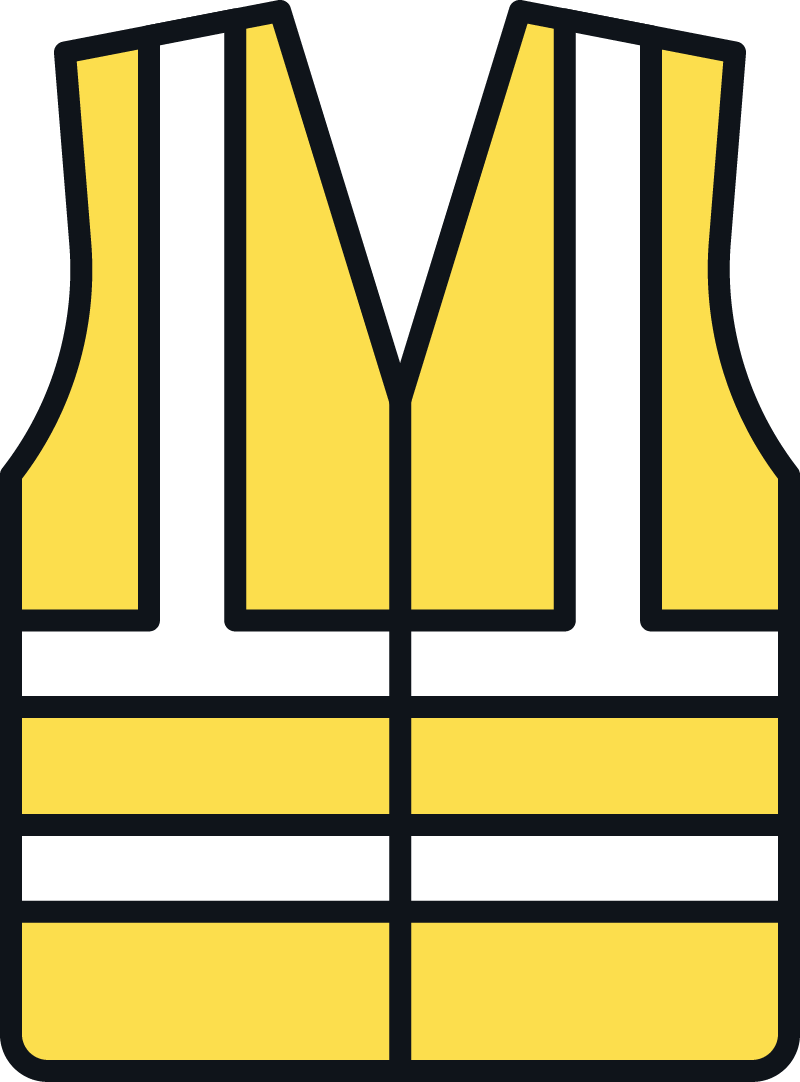 Yellow safety vest